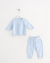 Load image into Gallery viewer, 8472-B Boys  Baby Blue  Knitted Set
