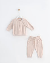 Cargar imagen en el visor de la galería, 8472-BGE  Boys  Beige Knitted Set
