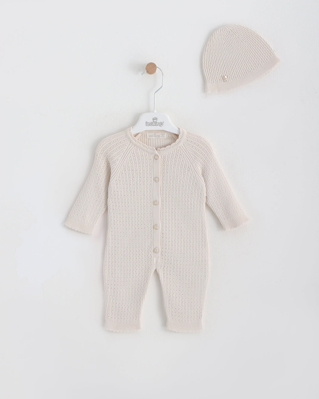 7404 Beige Unisex Romper (Pack 4)