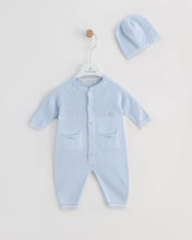 Cargar imagen en el visor de la galería, 7390 Boys Pale Grey Knitted Romper (Pack4)
