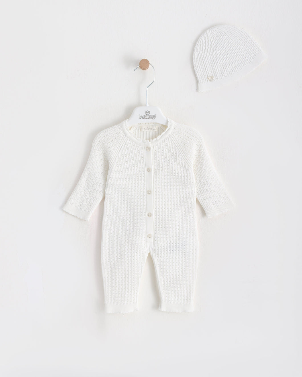 7404 White Unisex Romper (Pack 4)