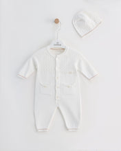 Cargar imagen en el visor de la galería, 7390 Boys Pale Grey Knitted Romper (Pack4)
