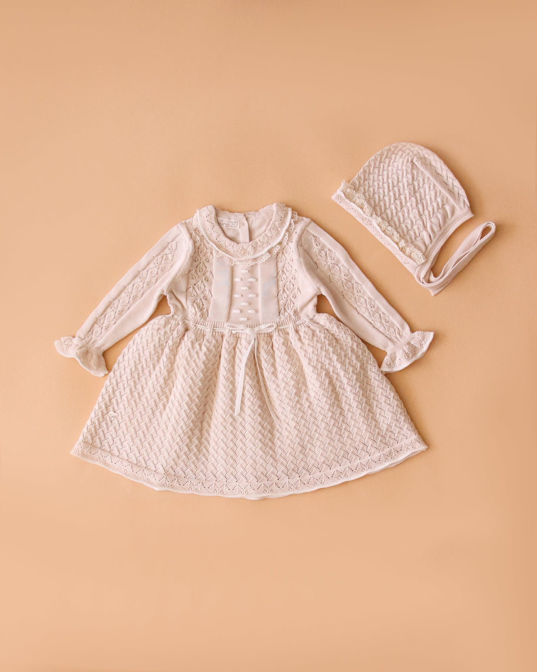 5353  Beige Knitted Dress (Pack of 4)