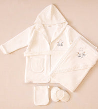 Charger l&#39;image dans la galerie, 12802-W. White  Bathrobes for Newborn (Gift Set)
