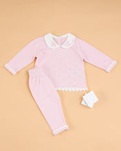 Cargar imagen en el visor de la galería, 8373-P Conjunto Niña 2 Piezas Punto (Pack de 4) 
