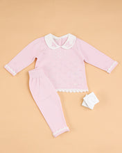 Cargar imagen en el visor de la galería, 8373-P Conjunto Niña 2 Piezas Punto (Pack de 4) 
