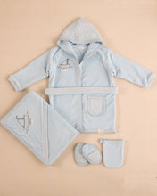 Load image into Gallery viewer, 12803-B Baby Blue Bathrobes for Newborn (Gift Set)
