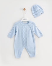 Load image into Gallery viewer, 7388 Baby Blue Knitted Romper (Pack4)
