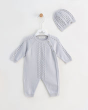 Load image into Gallery viewer, 7388 Baby Blue Knitted Romper (Pack4)
