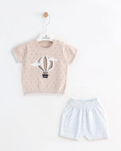 Cargar imagen en el visor de la galería, 8483  Ivory Boys Knitted Short Set (pack of 4)
