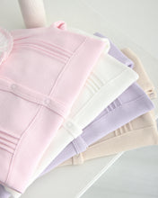 Load image into Gallery viewer, 12721-PW  Pink with White Cardigan Knitted &amp; Cotton Babygrow (Pack4)
