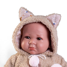 Load image into Gallery viewer, 33362 Newborn Luca with sheepskin jacket
