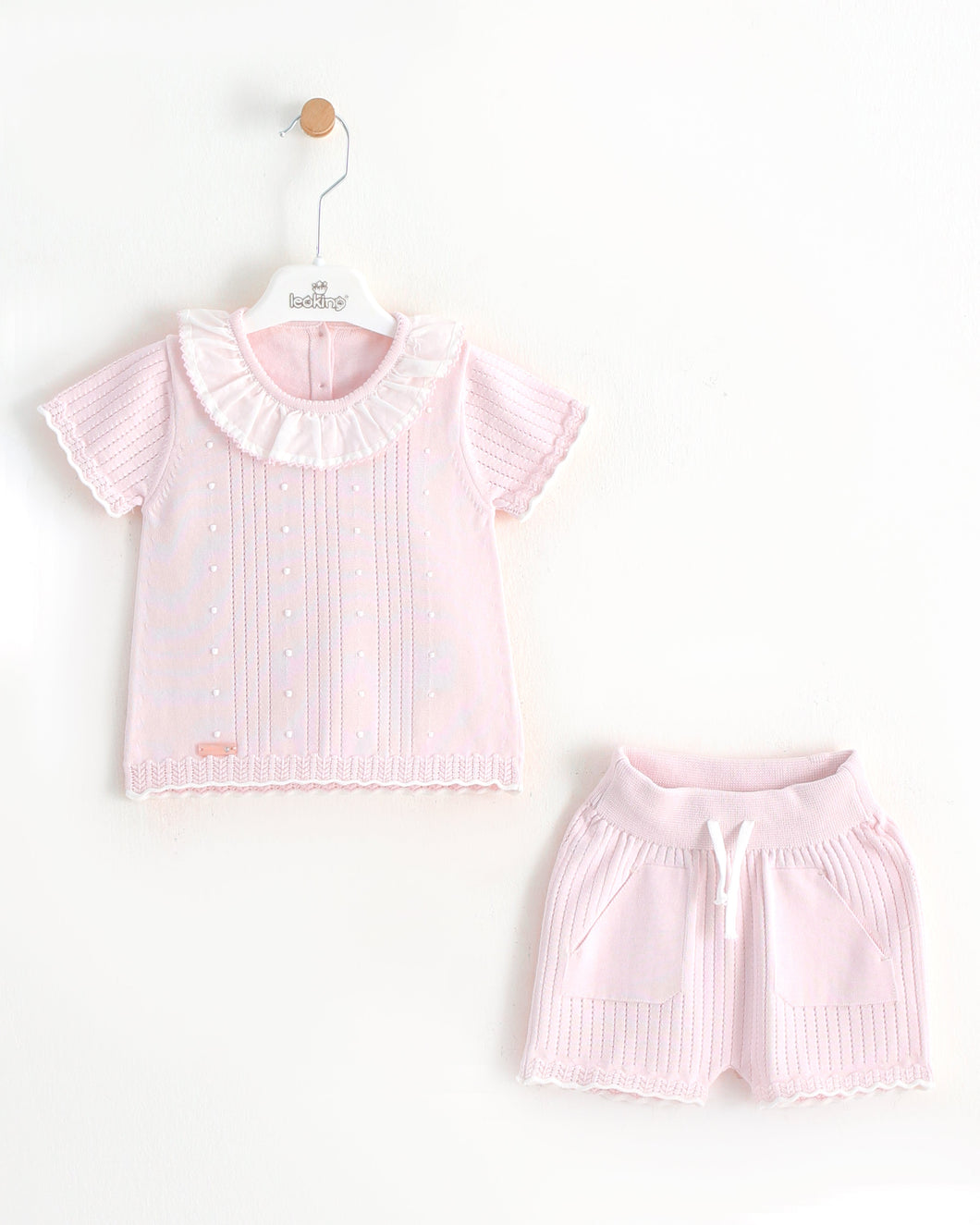 8480 Baby Girls Pink Short Set (Pack of 4)