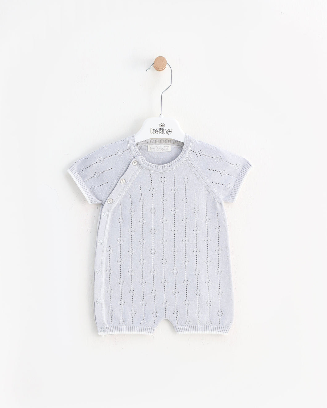 7394 Boys Grey Romper (Pack of 4)