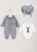 Load image into Gallery viewer, 9328 Light Grey Knitted Jumpsuit 2 pieces Romper Set (Pack of 4)

