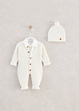 Cargar imagen en el visor de la galería, 9327 Boy Beige Romper Suit with body vest and Hat (Pack of 4)
