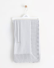 Load image into Gallery viewer, 6365 Light Blue Knitted Shawl
