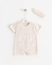 Charger l&#39;image dans la galerie, 7400 Baby Girls Beige Romper (Pack 4)
