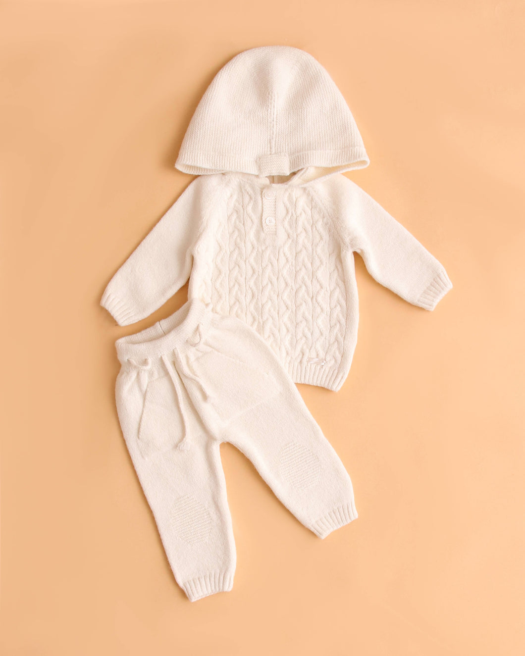 9559 Ivory Boys Knitted trousers Set (Pack 4)