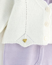 Cargar imagen en el visor de la galería, 10721-BW  Beige with White Cardigan Knitted &amp; Cotton Babygrow (Pack4)
