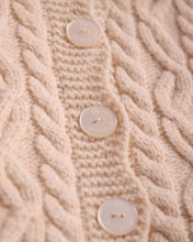 Charger l&#39;image dans la galerie, 9415-I Ivory Fleeced Merino Wool Knitted Snowsuit
