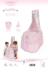 Cargar imagen en el visor de la galería, 51075 Dolls Crib/Cradle with Canopy Sophie Collection
