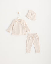 Load image into Gallery viewer, 8476 Girls Beige 2 Pieces Knitted Set (Pack 4)
