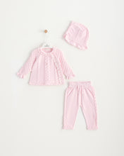 Charger l&#39;image dans la galerie, 8476 Girls Pink 2 Pieces Knitted Set (Pack 4)
