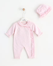 Load image into Gallery viewer, 7389 Girls Pink Knitted Romper
