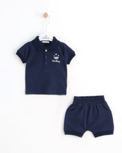 Load image into Gallery viewer, 12307 Boys Navy Short Set (pack of 4)
