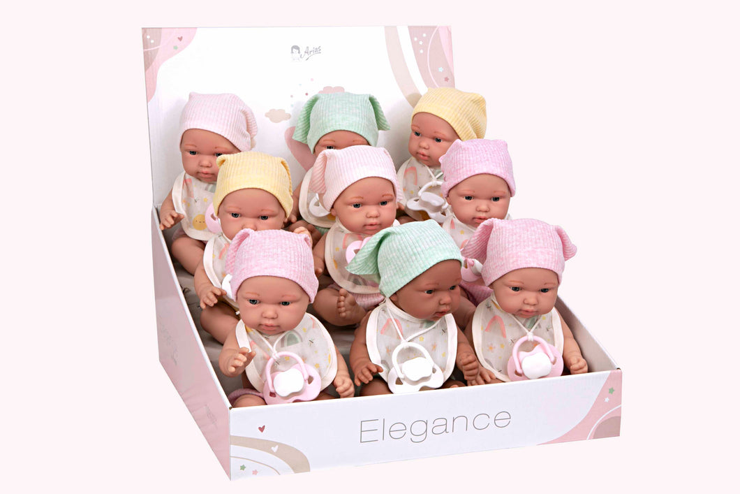 60780 Elegance Cute Pillines dolls (6 units) with cushion in display box