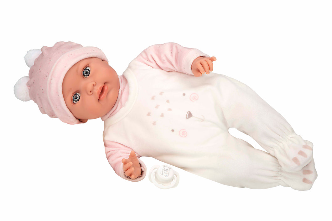 65386 Crying Pink Elegance Roy Baby Doll