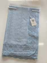 Load image into Gallery viewer, 6350-BB Knitted Blanket /Shawl in Baby Blue
