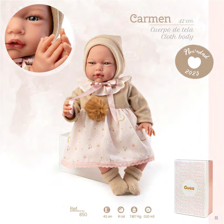 849 Carmen Newborn Baby Doll 42cm