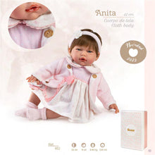 Charger l&#39;image dans la galerie, 852 Anita Crying Newborn Baby Doll 42cm
