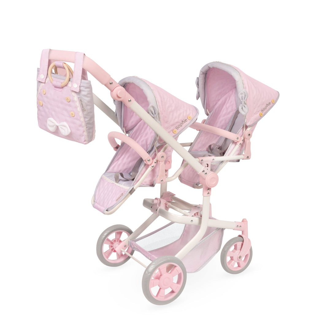 90875 Twin Pram Doll Sophie Collection