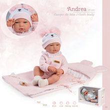 Load image into Gallery viewer, 959 Andrea Crying Newborn Baby Doll
