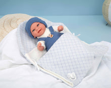 Cargar imagen en el visor de la galería, 60900 Blue Babyo  Elegance Doll (WEIGHTED DOLL)
