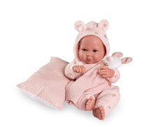 Charger l&#39;image dans la galerie, 50416 Newborn Doll Luca Teddy Bear (Weighted Doll)
