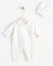 Cargar imagen en el visor de la galería, 7389 Girls Beige Knitted Romper
