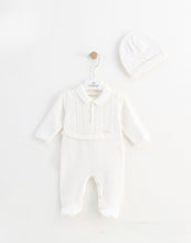 Charger l&#39;image dans la galerie, 10729-G Baby Boy Grey  Knitted &amp; Cotton Babygrow (Pack4)
