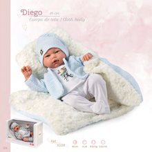 Load image into Gallery viewer, 10216 Diego Crying Newborn Baby Doll 46cm
