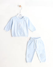 Load image into Gallery viewer, 8460-BB  Boys Baby Blue Knitted Set (Pack 4)
