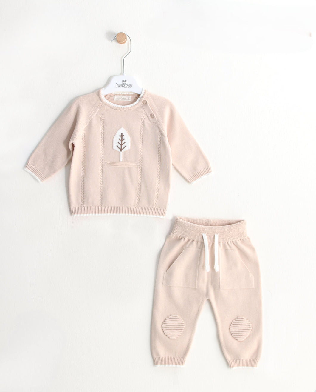 8460  Boys Beige Knitted Set (Pack 4)