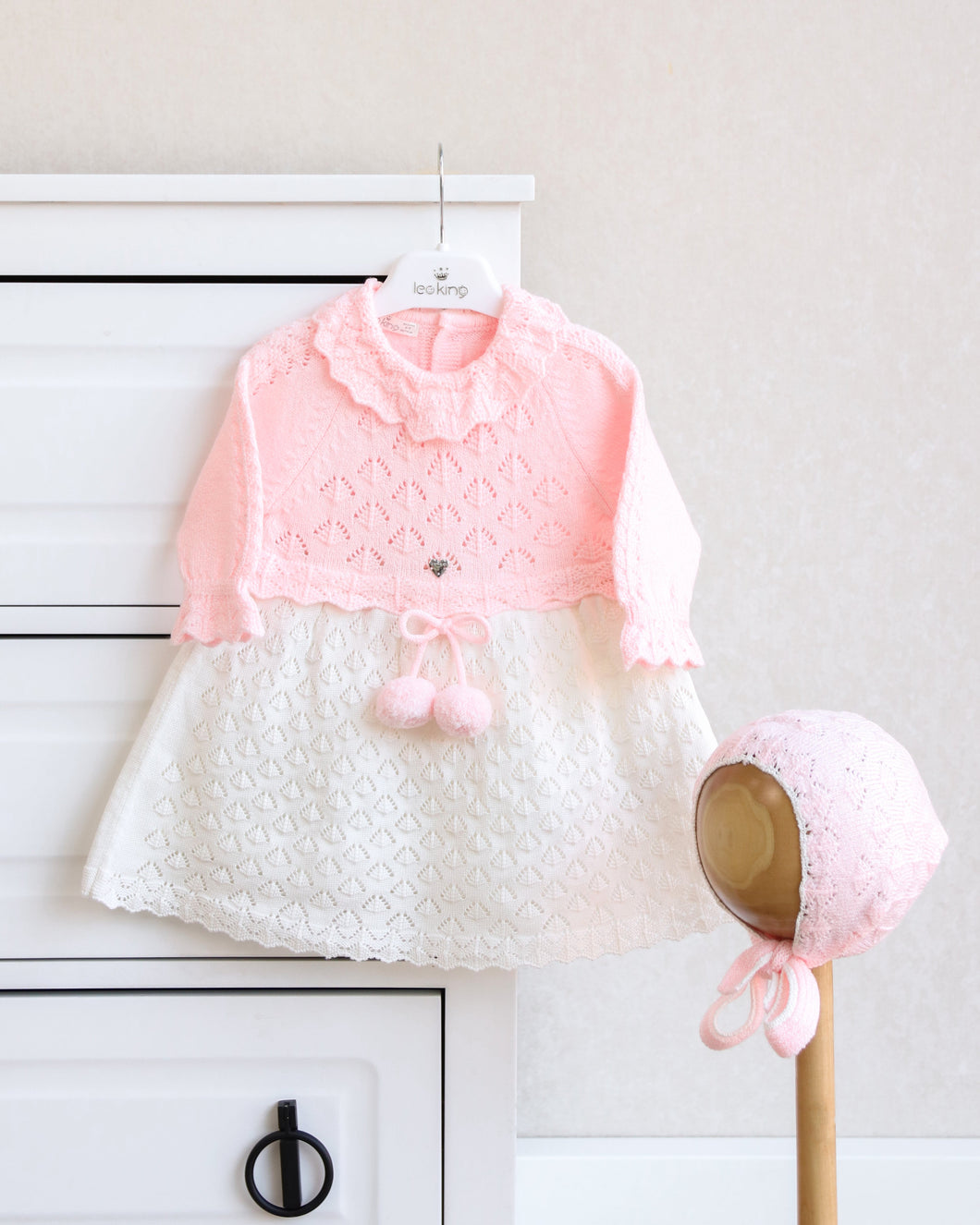 9606 Pink Knitted Dress