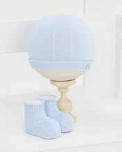 Load image into Gallery viewer, 1315  Baby Boy Hat And Booties

