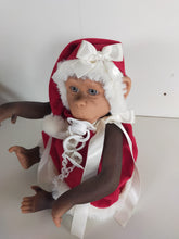 Charger l&#39;image dans la galerie, 36403 Lolita Reborn Monkey in Christmas Dress
