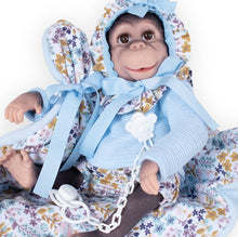 Cargar imagen en el visor de la galería, 36504 Zoilo Reborn Monkey in Blue Outfit
