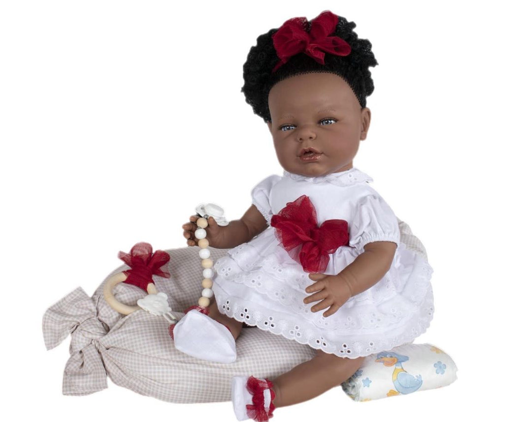 45227 Faty Reborn Baby Doll Red Dress