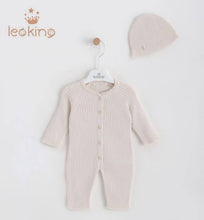 Load image into Gallery viewer, 7404-W Girls White Knitted Romper
